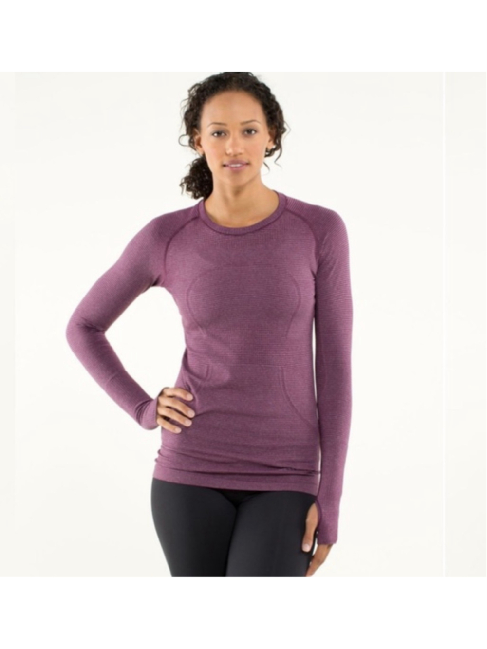 Lululemon Swiftly Tech Long Sleeve Seamless Tee Purple Size 6
